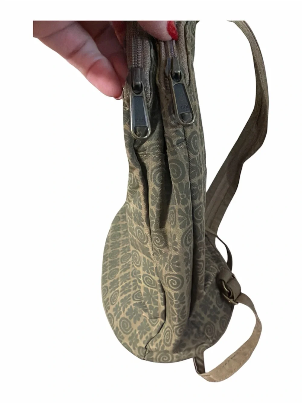 Life is good sage green backpack